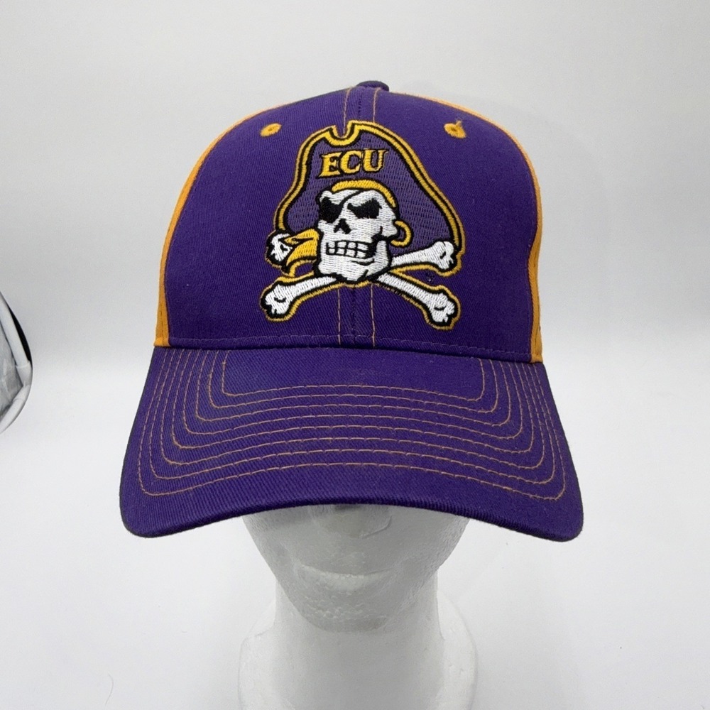 NCAA‎ Zephyr East Carolina Pirates ECU Purple & Yellow Curved Adjustable New